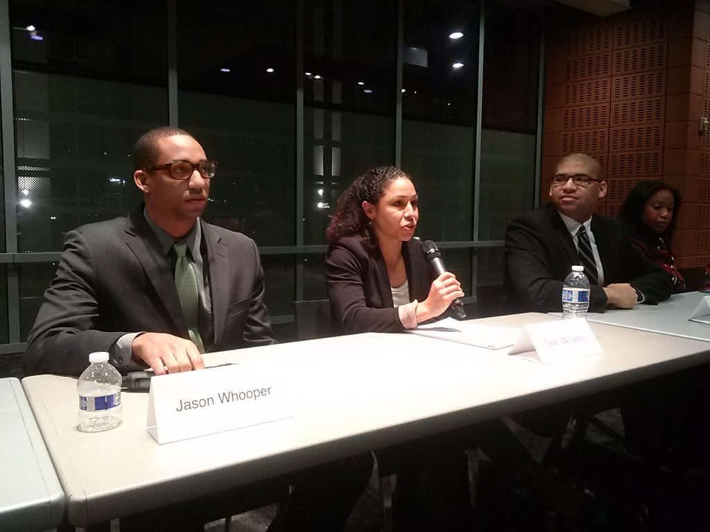 Panelists Jason Whooper, Leah Williams and Brad Muldrow provide insights from varying perspectives