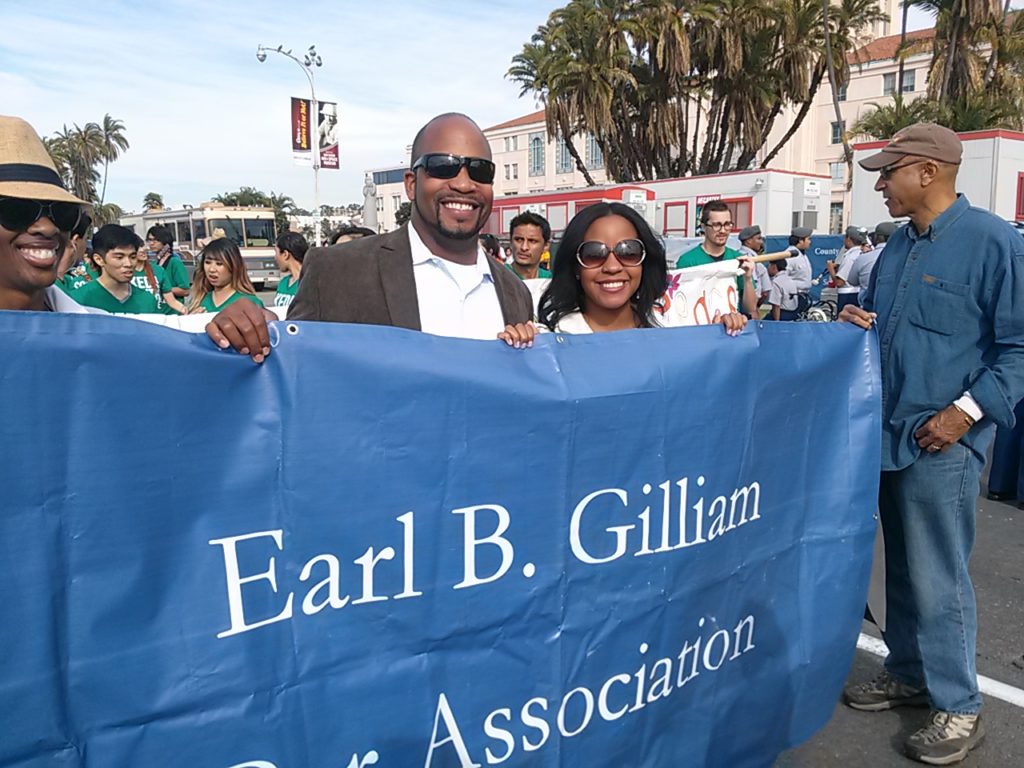 EBGBA Members prepare to march in the annual Martin Luther King Day Parade