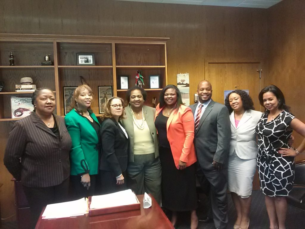 CABL Legislative committee members pose with San Diego Assemblymember Shirley Weber of the 79th Assembly District